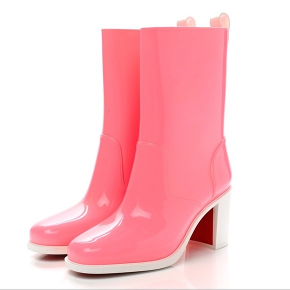 NWT Christian Louboutin Loubirain Pink Heeled Boots | Size 40 | - Picture 2 of 8